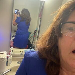 A beautiful blue dress from dress barn